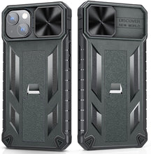 Load image into Gallery viewer, iPhone 13 Rugged Kickstand Slide Shockproof Case - Redpepper Cases