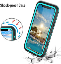 Load image into Gallery viewer, iPhone 13 Waterproof Case Blue - Waterproof Shockproof iPhone 13 Case - Redpepper Cases