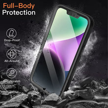 Load image into Gallery viewer, iPhone 14 Built in Screen Protector Full Body Transparent Case - Redpepper Cases
