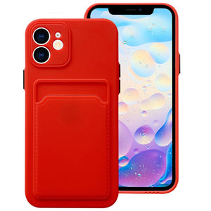 iPhone 14 Card Slot Silicone Shockproof Case - Redpepper Cases