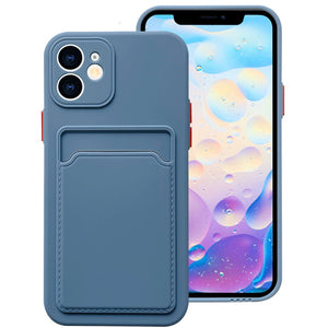 iPhone 14 Card Slot Silicone Shockproof Case - Redpepper Cases