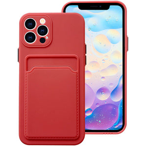 iPhone 14 Card Slot Silicone Shockproof Case - Redpepper Cases
