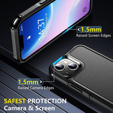 Load image into Gallery viewer, iPhone 14 Case Heavy Duty Full-Body Shockproof Case Black - Redpepper Cases