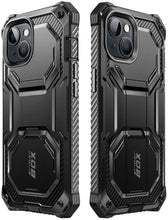 Load image into Gallery viewer, iPhone 14 Full Body Holster Bumper Built in Screen Protector &amp; Kickstand Case - Redpepper Cases