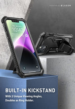 Load image into Gallery viewer, iPhone 14 Full Body Holster Bumper Built in Screen Protector &amp; Kickstand Case - Redpepper Cases