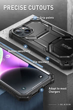 Load image into Gallery viewer, iPhone 14 Full Body Holster Bumper Built in Screen Protector &amp; Kickstand Case - Redpepper Cases