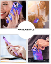 Load image into Gallery viewer, iPhone 14 Glow in The Dark Stylish Nebula Space Luminous Slim Light Case - Redpepper Cases