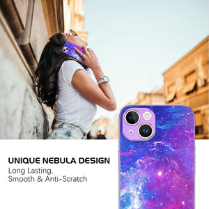 iPhone 14 Glow in The Dark Stylish Nebula Space Luminous Slim Light Case - Redpepper Cases