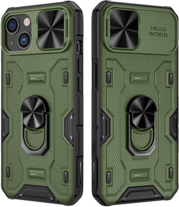 iPhone 14 Kickstand Slide Camera Cover Built in 360° Rotate Ring Case - Redpepper Cases