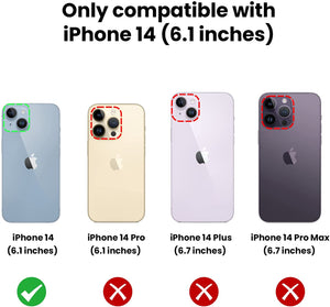 iPhone 14 Kickstand Slide Camera Cover Built in 360° Rotate Ring Case - Redpepper Cases