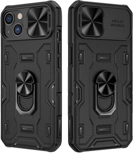 iPhone 14 Kickstand Slide Camera Cover Built in 360° Rotate Ring Case - Redpepper Cases