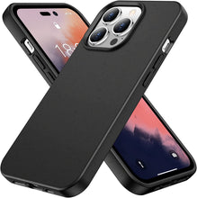Load image into Gallery viewer, iPhone 14 Max Case Natural Texture with Speckled Soft Protection Case, Black - Redpepper Cases