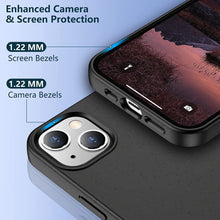 Load image into Gallery viewer, iPhone 14 Max Case Natural Texture with Speckled Soft Protection Case, Black - Redpepper Cases