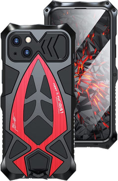 iPhone 14 Metal Aluminum Bumper Cover Built in Soft Rubber Shock Proof Case - Redpepper Cases