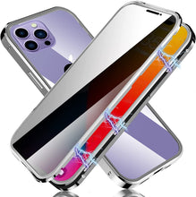 Load image into Gallery viewer, iPhone 14 Pro Anti Peeping Double Sided Tempered Glass Magnetic Case - Redpepper Cases