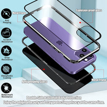 Load image into Gallery viewer, iPhone 14 Pro Anti Peeping Double Sided Tempered Glass Magnetic Case - Redpepper Cases