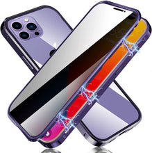 Load image into Gallery viewer, iPhone 14 Pro Anti Peeping Double Sided Tempered Glass Magnetic Case - Redpepper Cases
