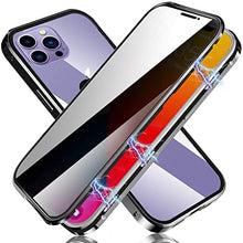 Load image into Gallery viewer, iPhone 14 Pro Anti Peeping Double Sided Tempered Glass Magnetic Case - Redpepper Cases