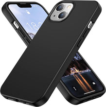 Load image into Gallery viewer, iPhone 14 Pro Case Liquid Silicone Drop Rubber Phone Case Black - Redpepper Cases