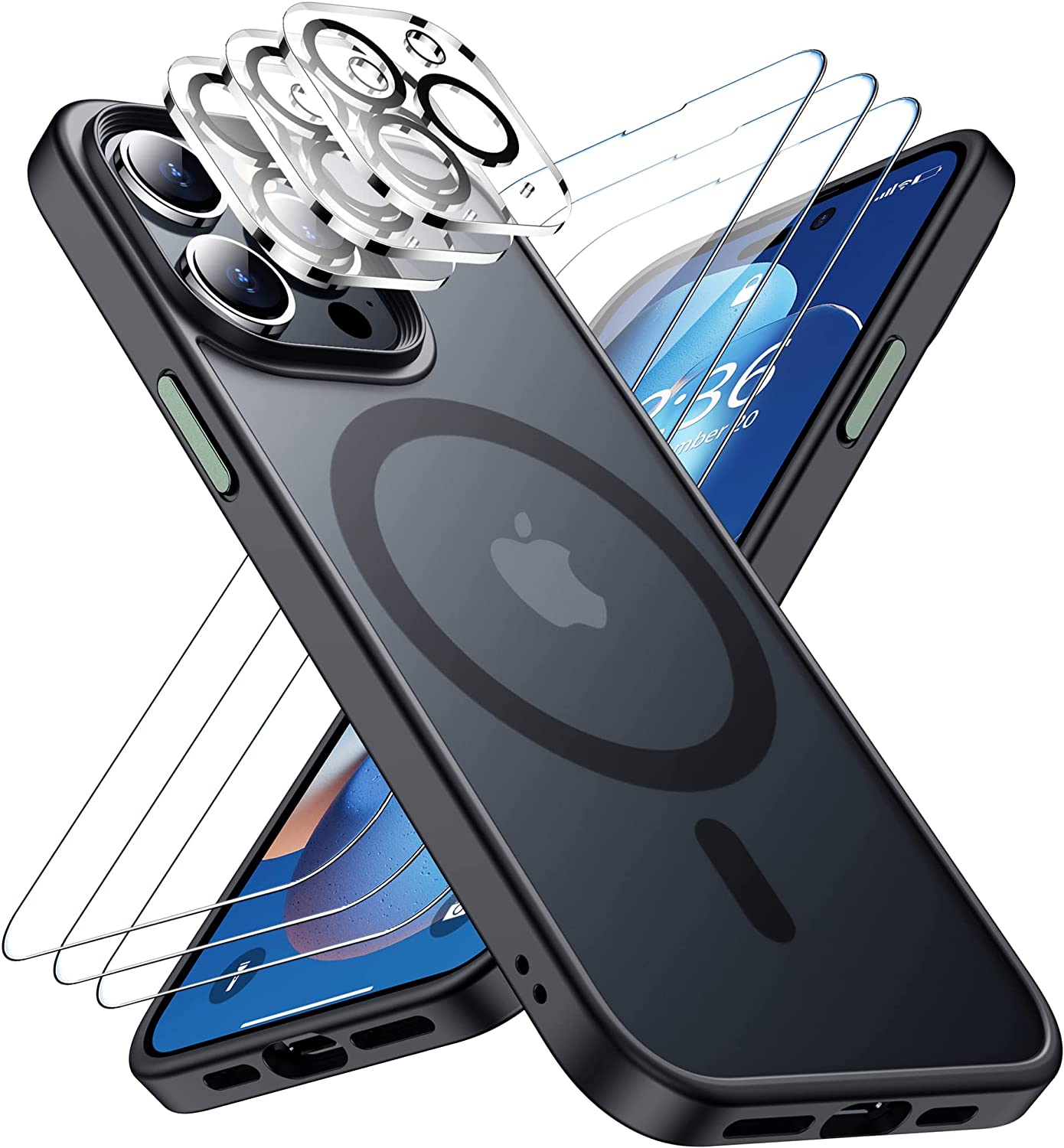 iPhone 14 Pro Case,Ultra Slim Protective Phone Matte Case Black - Redpepper Cases
