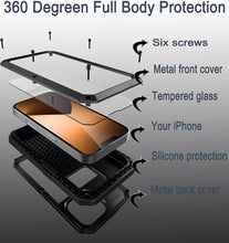 Load image into Gallery viewer, iPhone 14 Pro Full Body Shockproof Waterproof Aluminum Alloy Metal Case - Redpepper Cases