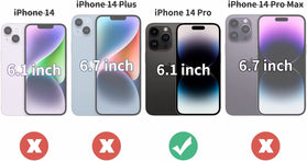 iPhone 14 Pro Hard PC Back Soft TPU Sides Shockproof Case - Redpepper Cases