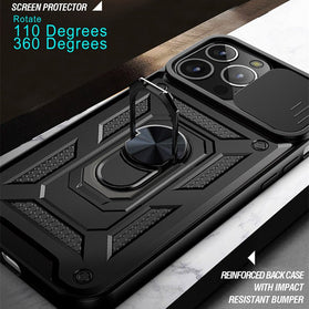 iPhone 14 Pro Max Camera Protection Phone Ring Case - Redpepper Cases