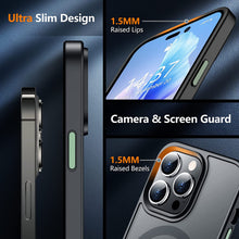 Load image into Gallery viewer, iPhone 14 Pro Max Case, 3 Pack Tempered Glass Screen Protector Matte Case Black - Redpepper Cases