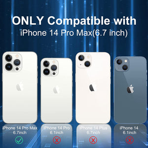 iPhone 14 Pro Max Case Clear, Anti-Yellowing Transparent Shockproof Protective - Redpepper Cases