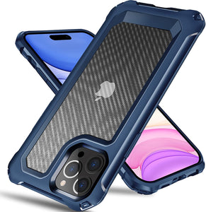 iPhone 14 Pro Max Case Hard Carbon Fiber Back Case - Redpepper Cases