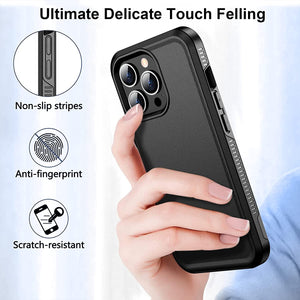 iPhone 14 Pro Max Case Heavy Duty Full-Body Protection Case Black - Redpepper Cases