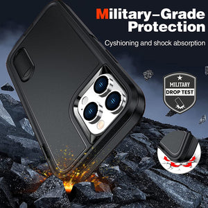 iPhone 14 Pro Max Case Military Grade Shockproof Heavy Duty Protection Black - Redpepper Cases