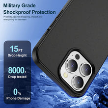 Load image into Gallery viewer, iPhone 14 Pro Max Case Naural Texture Speckled Soft Phone Case, Black - Redpepper Cases