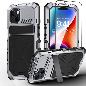 iPhone 14 Pro Metal Built in Kickstand Rugged Heavy Duty Case - Redpepper Cases