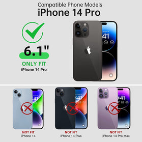iPhone 14 Pro Metal Sealed Built in Screen Protector Heavy Duty Armor Rugged Case - Redpepper Cases