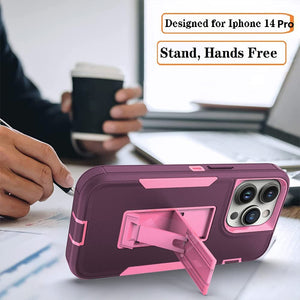 iPhone 14 Pro Military Grade Drop Protection Kick Stand Case - Redpepper Cases