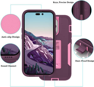 iPhone 14 Pro Military Grade Drop Protection Kick Stand Case - Redpepper Cases