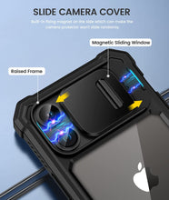Load image into Gallery viewer, iPhone 14 Pro Slide Camera Cover &amp; Built in Screen Protector Heavy Duty Case - Redpepper Cases