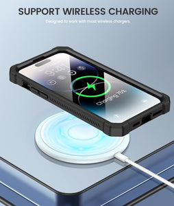 iPhone 14 Pro Slide Camera Cover & Built in Screen Protector Heavy Duty Case - Redpepper Cases