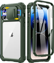 Load image into Gallery viewer, iPhone 14 Pro Slide Camera Cover &amp; Built in Screen Protector Heavy Duty Case - Redpepper Cases