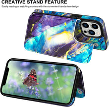 Load image into Gallery viewer, iPhone 14 Pro Wallet Card Slots Double Magnetic Clasp Case - Redpepper Cases