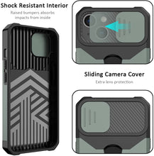 Load image into Gallery viewer, iPhone 14 Sliding Camera Cover Card Holder Ring Magnetic Kickstand Case - Redpepper Cases