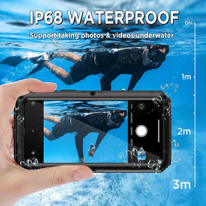 iPhone 14 Waterproof Metal Heavy Duty Full Body Built in Screen Protector Case - Redpepper Cases
