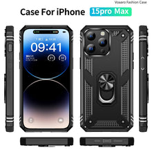 Load image into Gallery viewer, iphone 15 Magnetic Ring Stand Holder Case - Redpepper Cases
