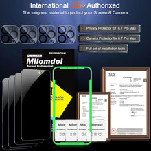 Load image into Gallery viewer, iPhone 15 Pro Max Privacy Screen Protector - Redpepper Cases