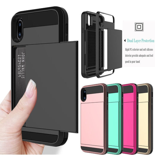 iPhone 6 Slide Credit Card Slot Wallet Case - Redpepper Cases