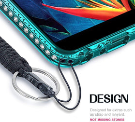 iPhone 7 Holographic Ring Holder Liquid Glitter Quicksand Case - Redpepper Cases