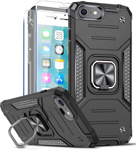 iPhone 7/8 Military Grade Kickstand Ring Case - Redpepper Cases