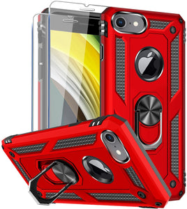 iPhone 7/8 Military Grade Kickstand Ring Case - Redpepper Cases