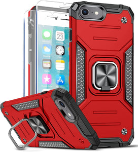 iPhone 7/8 Military Grade Kickstand Ring Case - Redpepper Cases